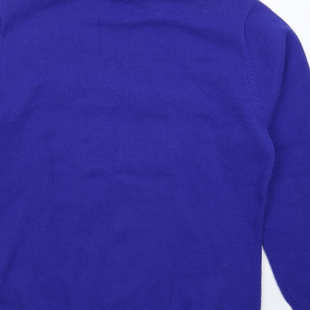 Paramour Womens Blue  Knit Pullover Jumper Size L