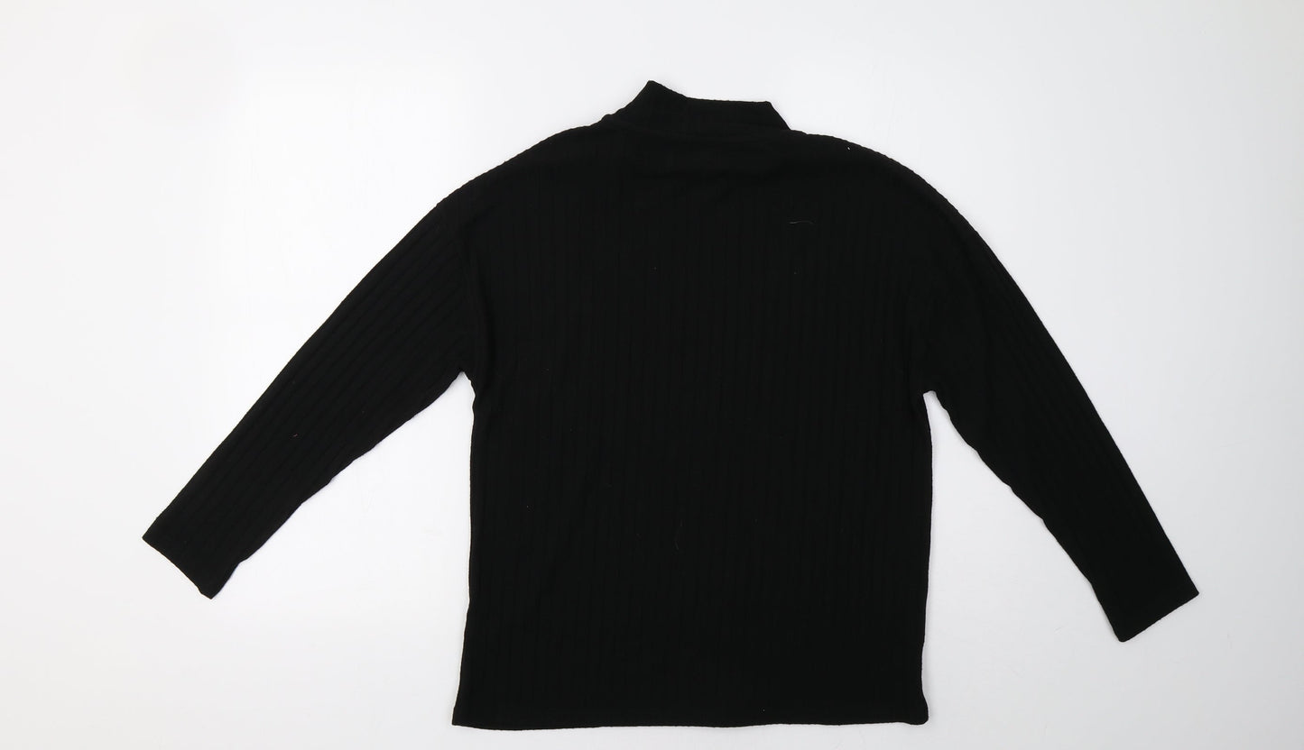 Sainsburys Womens Black   Pullover Sweatshirt Size 12