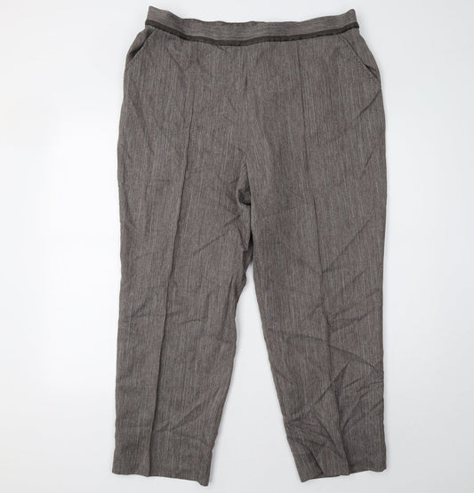 Marks and Spencer Womens Brown   Trousers  Size 18 L27 in