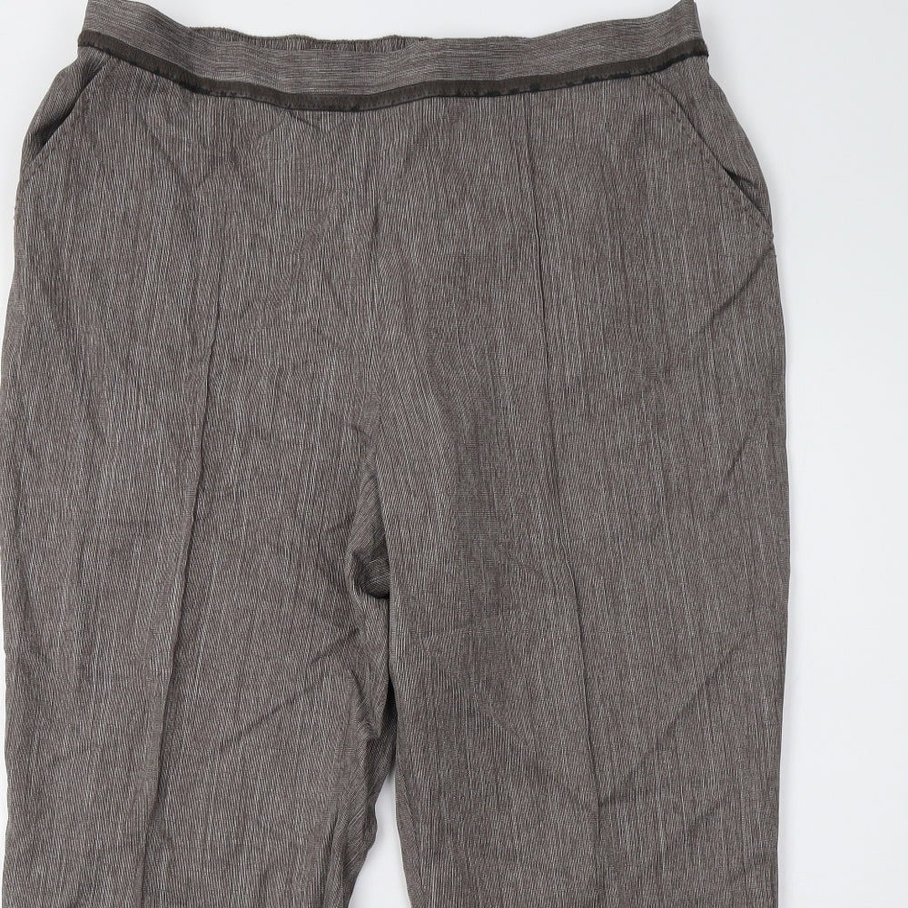 Marks and Spencer Womens Brown   Trousers  Size 18 L27 in