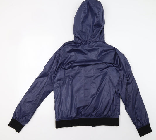 George Womens Blue   Windbreaker Coat Size 4