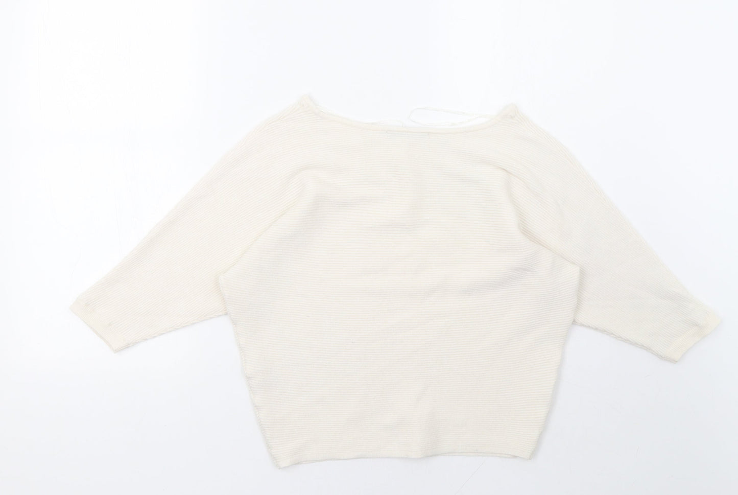 George Womens White   Pullover Sweatshirt Size S