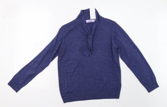 EWM Womens Blue   Pullover Sweatshirt Size 16