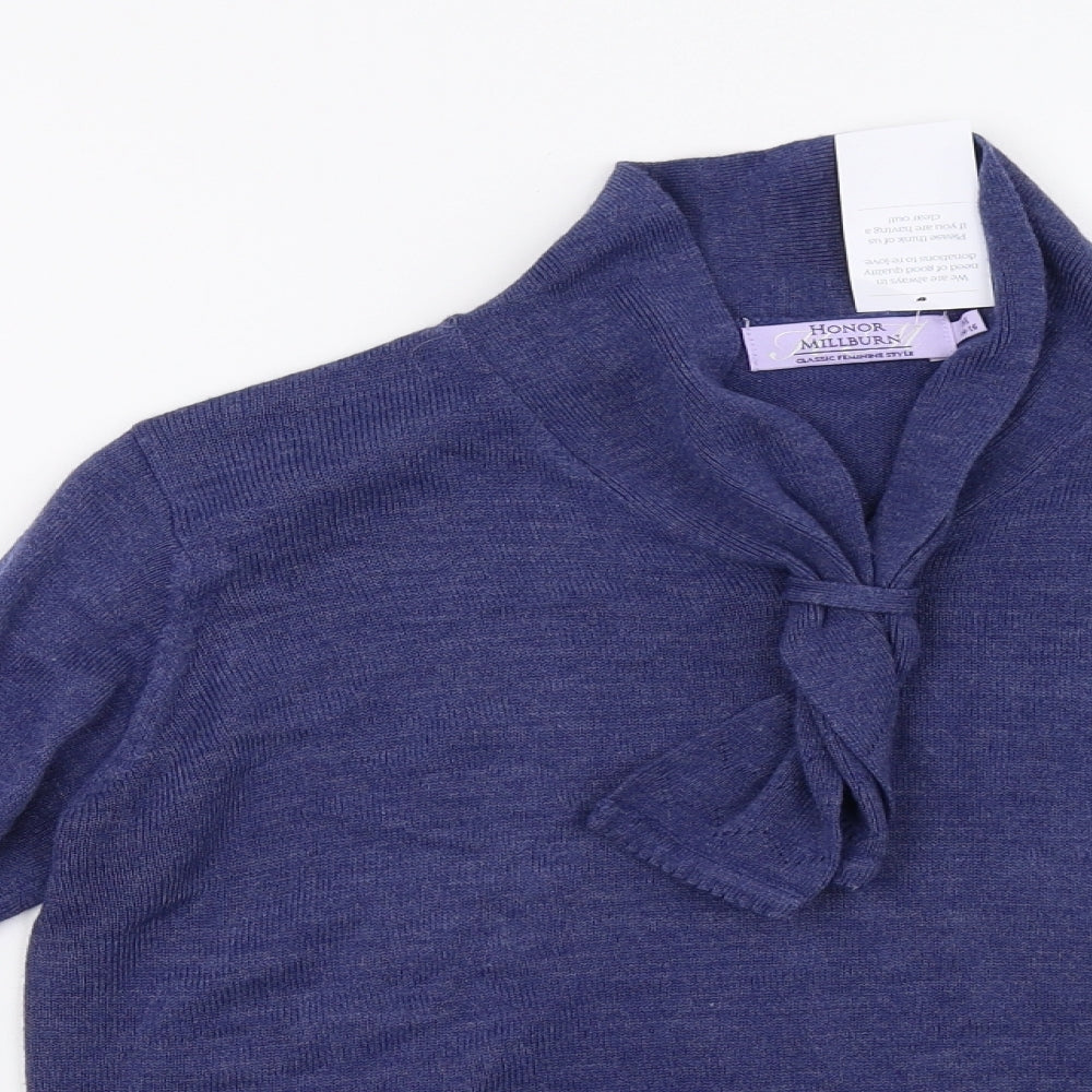 EWM Womens Blue   Pullover Sweatshirt Size 16