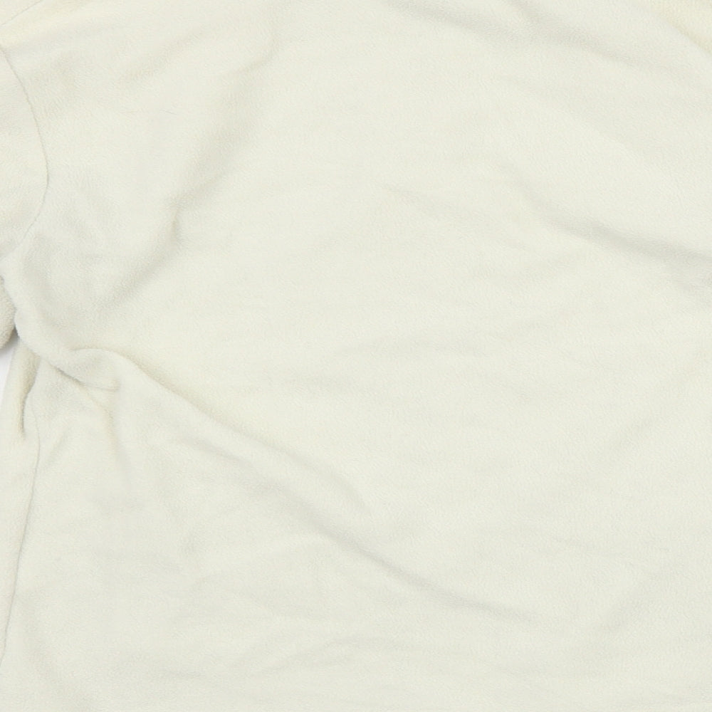 Marks and Spencer Womens White   Full Zip Jumper Size 14