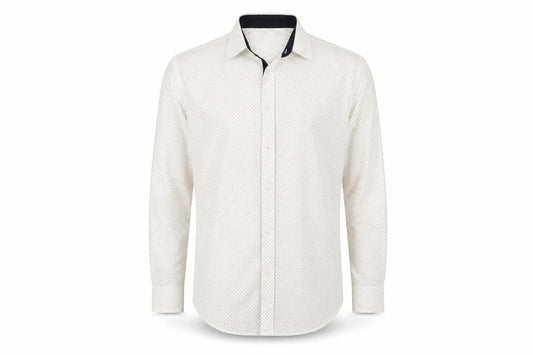 Zara Mens White    Button-Up Size L
