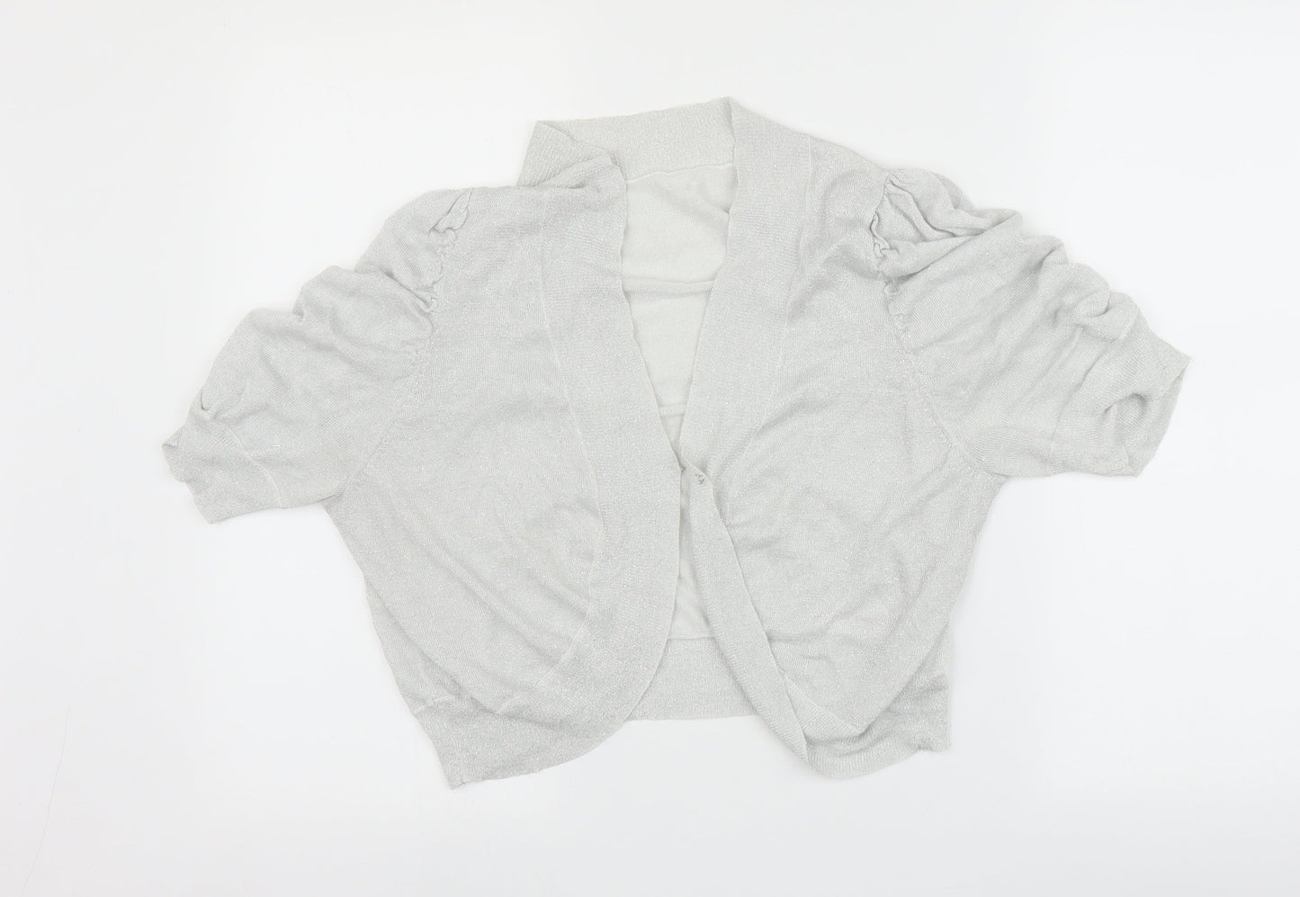 Glamorosa Womens Silver   Cardigan Jumper Size 20