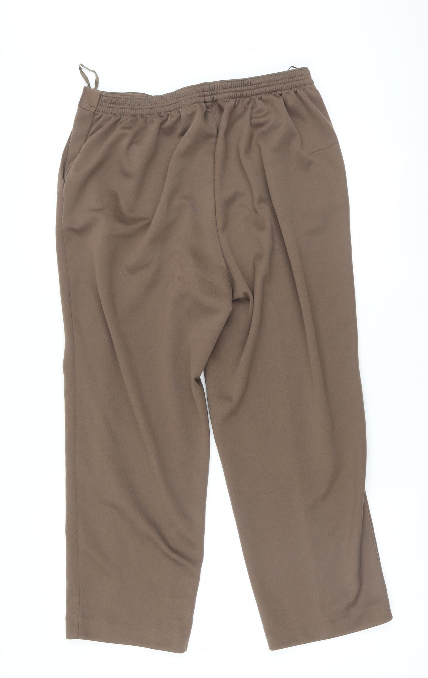 BM Womens Brown   Trousers  Size 14 L25 in