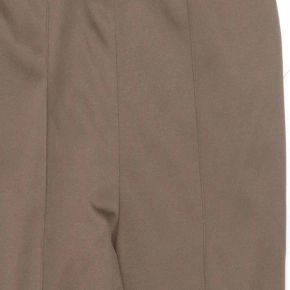 BM Womens Brown   Trousers  Size 14 L25 in