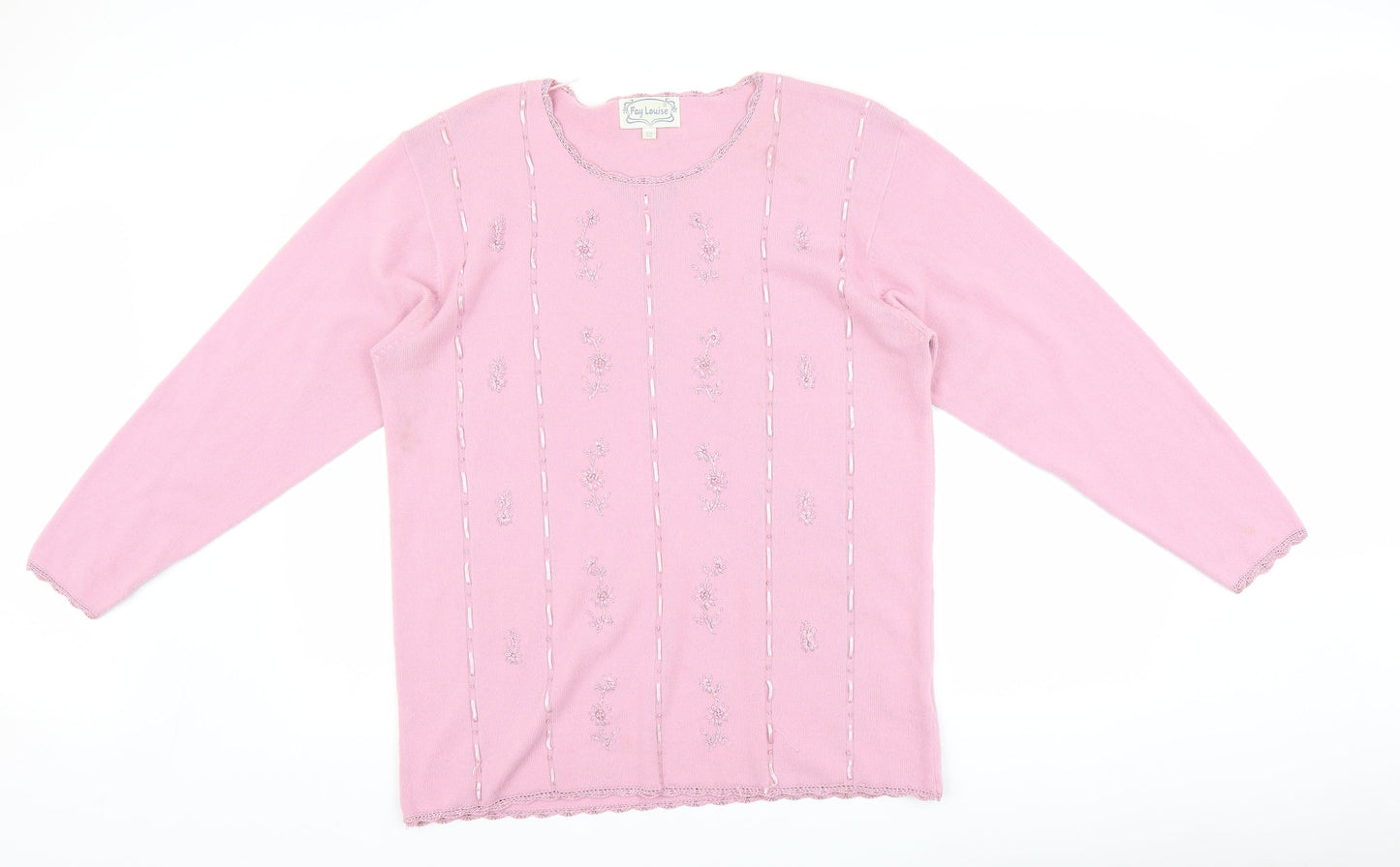 Fay Louise Womens Pink   Pullover Jumper One Size