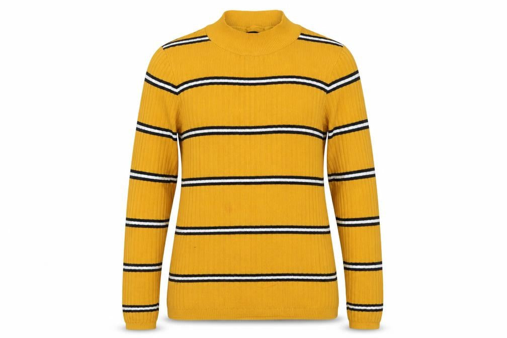 Primark Womens Yellow Striped  Pullover Jumper Size XL