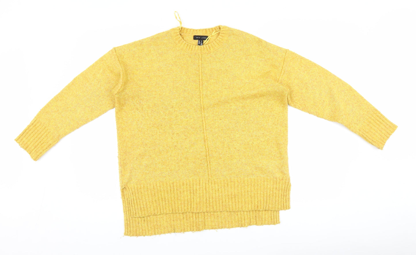 New Look Womens Yellow   Pullover Jumper Size S
