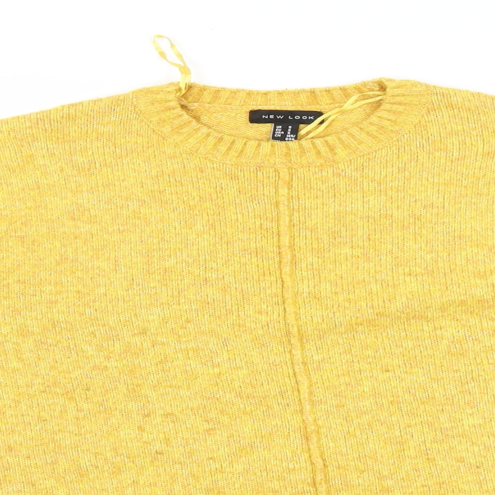 New Look Womens Yellow   Pullover Jumper Size S