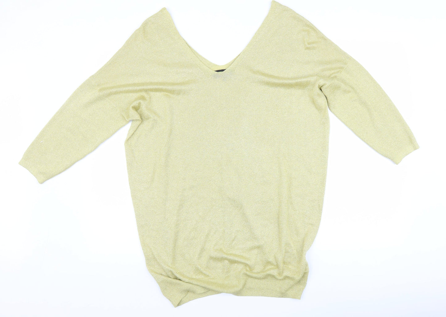 NEXT Womens Gold   Pullover Jumper Size 18