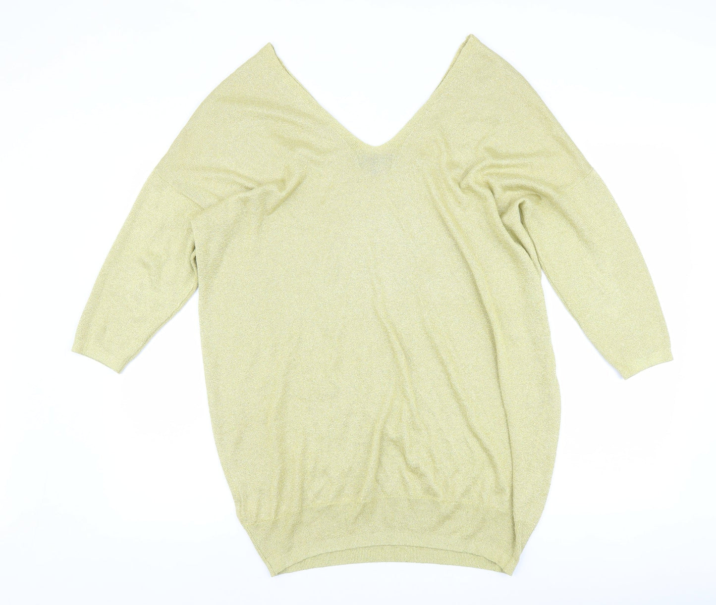 NEXT Womens Gold   Pullover Jumper Size 18