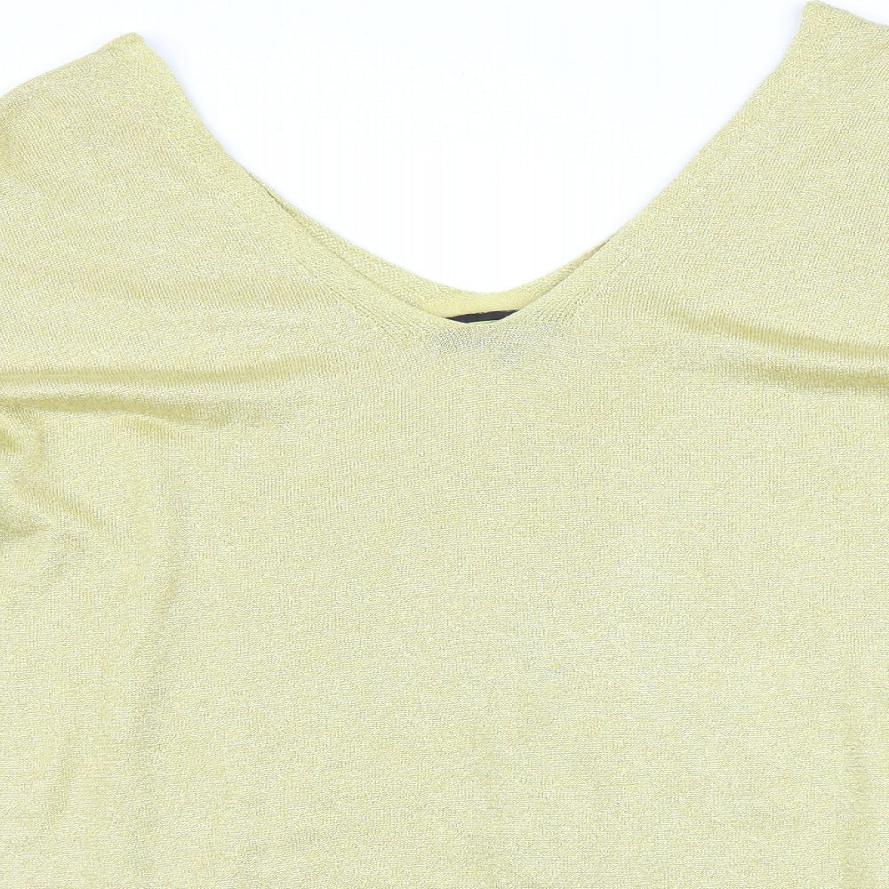 NEXT Womens Gold   Pullover Jumper Size 18