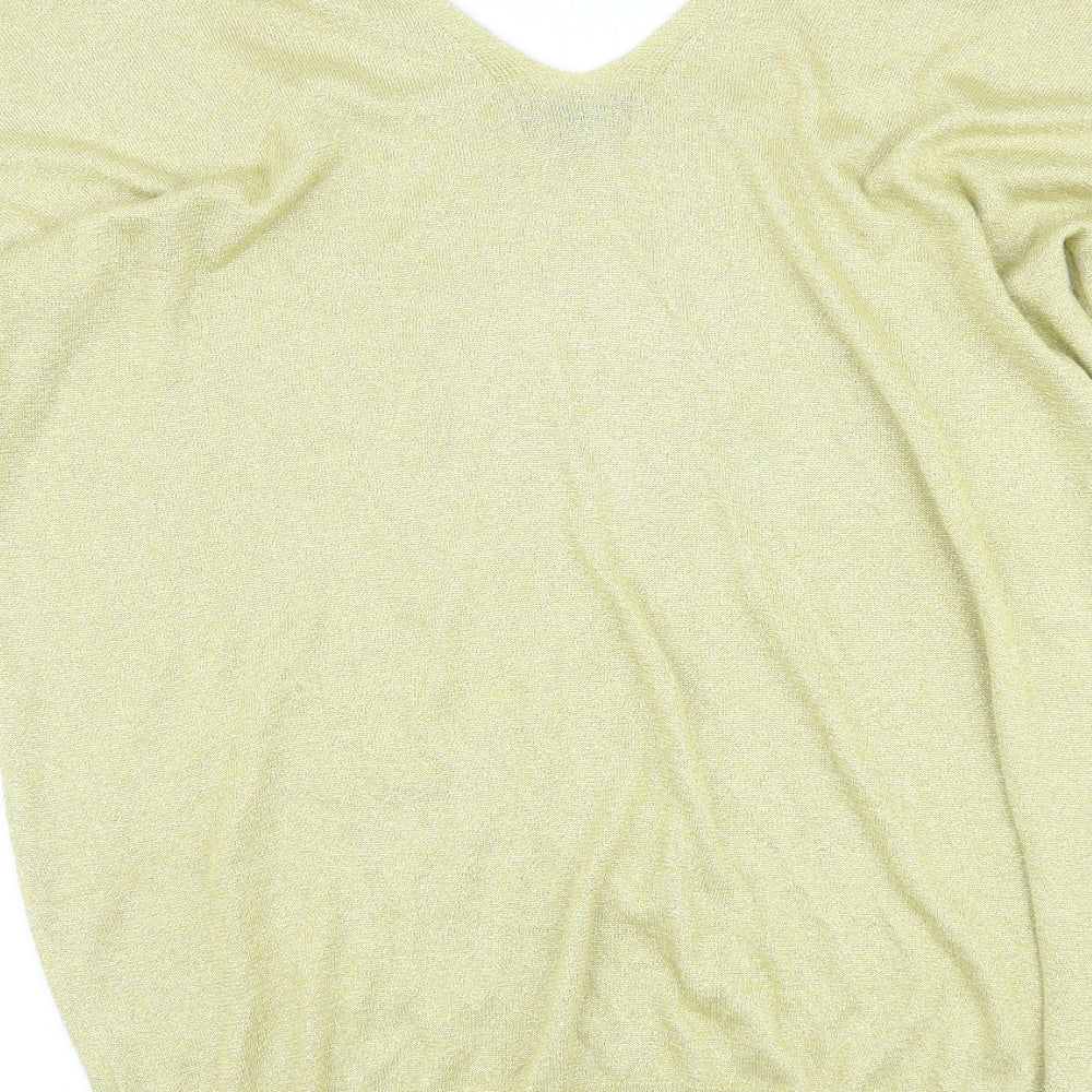 NEXT Womens Gold   Pullover Jumper Size 18