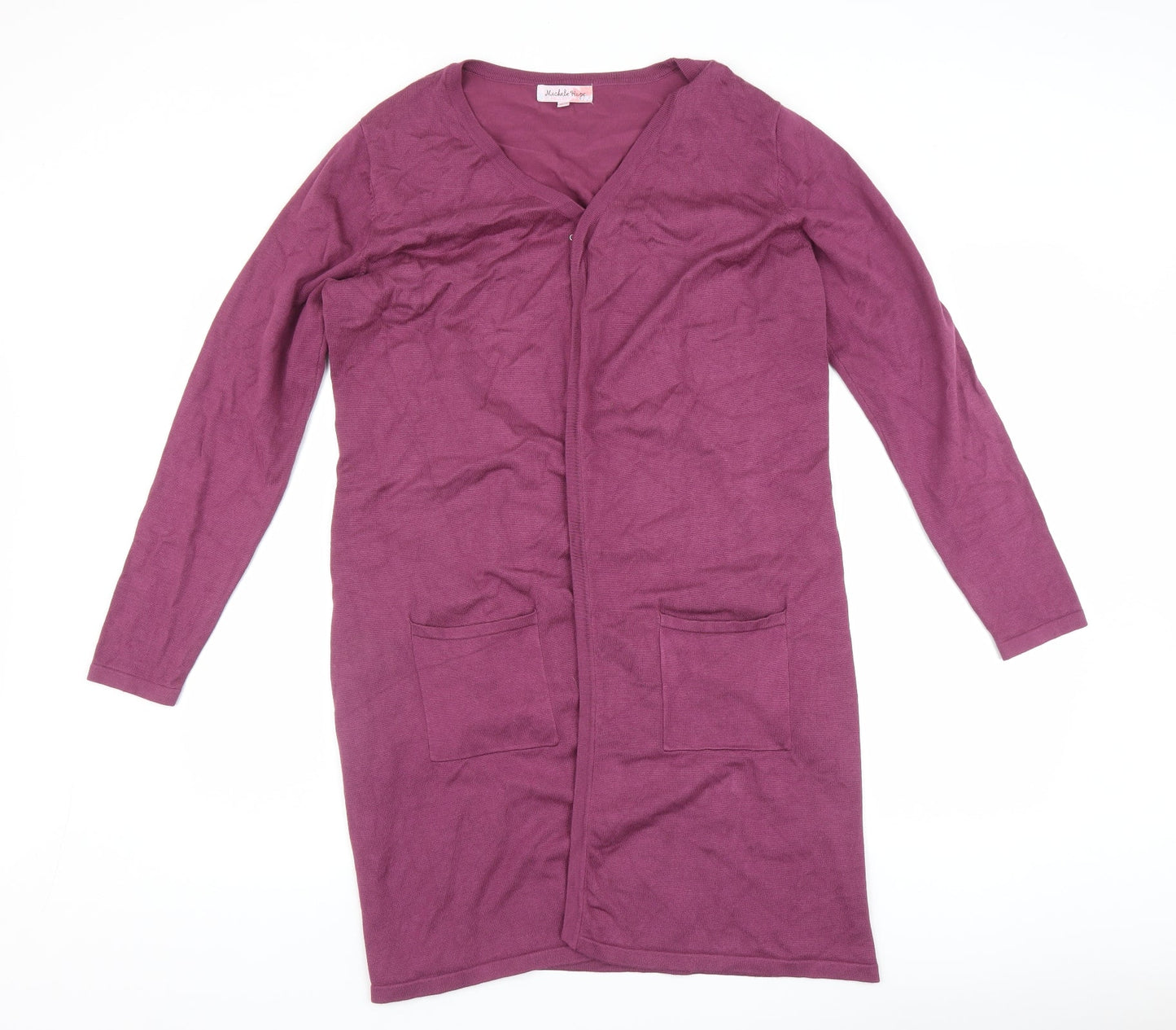 Michele Hope Womens Purple   Cardigan Jumper Size 12