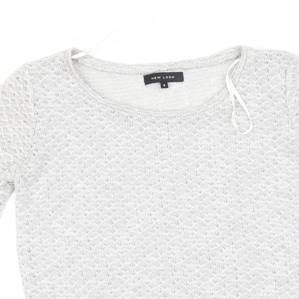 New Look Womens Grey   Pullover Jumper Size 8