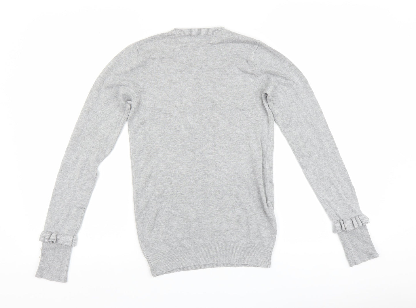 Zara Womens Grey   Pullover Jumper Size S