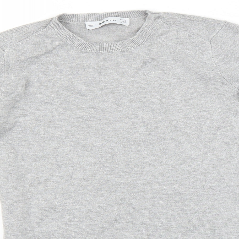 Zara Womens Grey   Pullover Jumper Size S