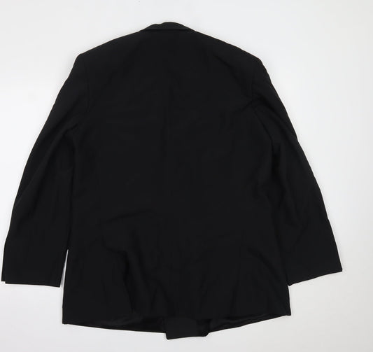 Mr Henry Mens Black   Jacket Suit Jacket Size 42