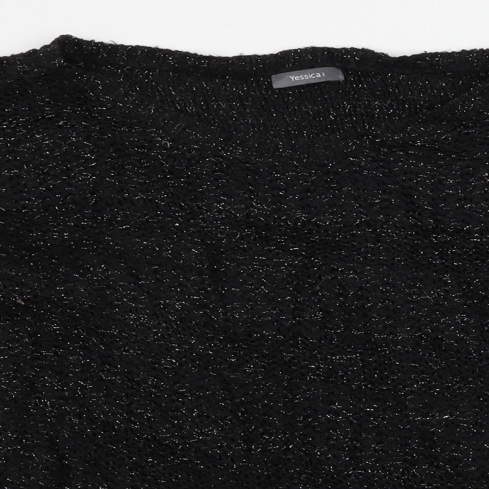 Yessica  Womens Black   Pullover Jumper Size XL