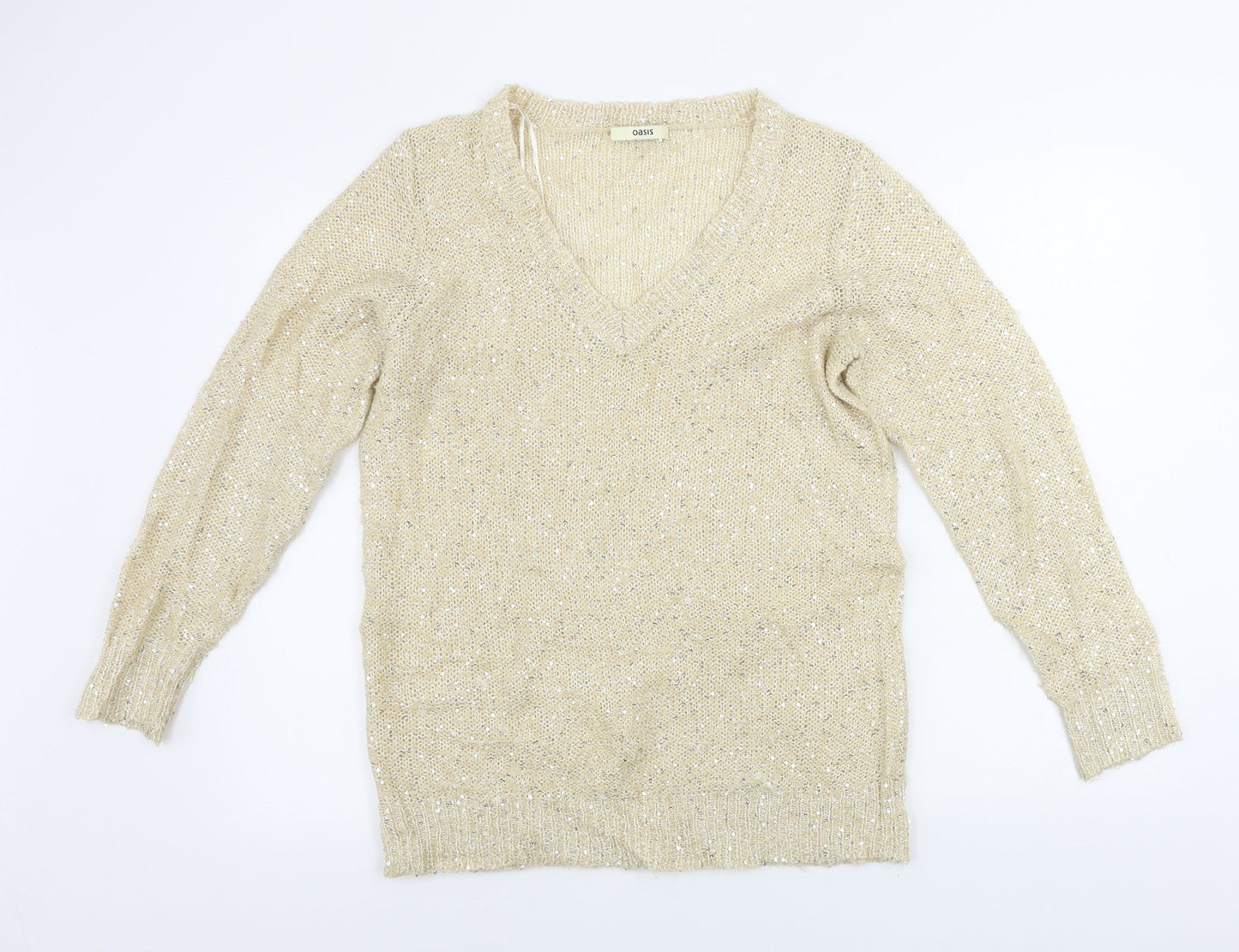Oasis  Womens Beige   Pullover Jumper Size L