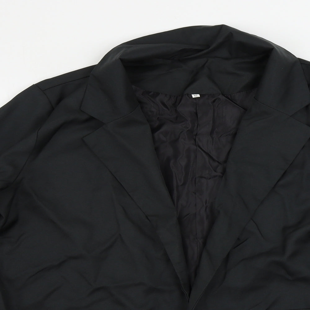 Preworn  Womens Black   Jacket Blazer Size XL