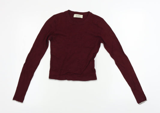 Pull&Bear Boys Red   Pullover Jumper Size S