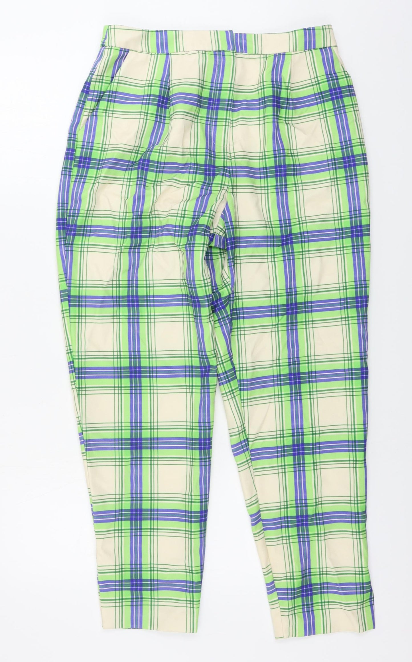 ASOS  Womens Beige Check  Trousers  Size 30 in L25 in