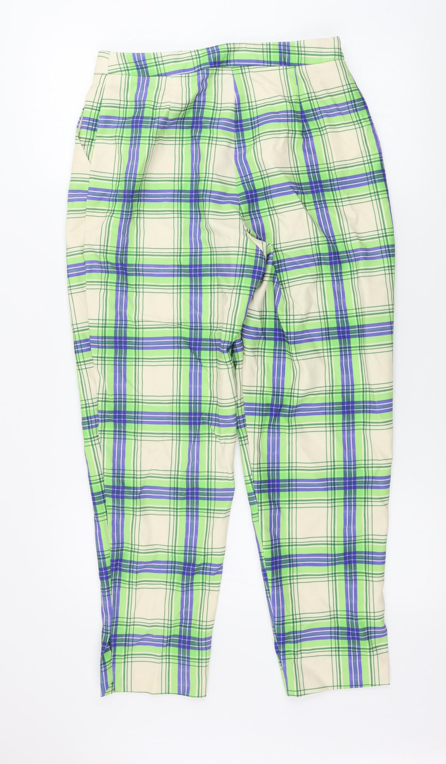 ASOS  Womens Beige Check  Trousers  Size 30 in L25 in