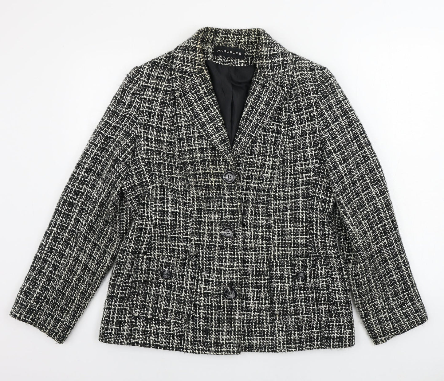 Wardrobe  Womens Beige Check  Jacket Blazer Size 14