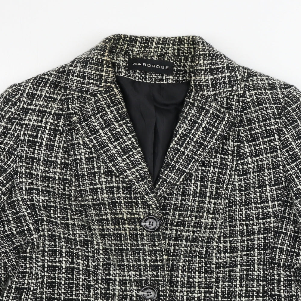 Wardrobe  Womens Beige Check  Jacket Blazer Size 14