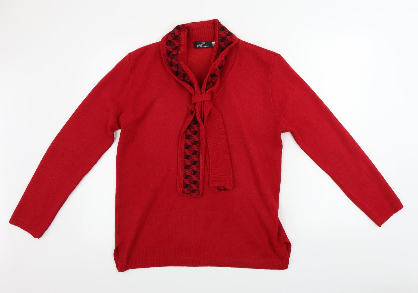 MONIQUE  Womens Red   Pullover Jumper Size M