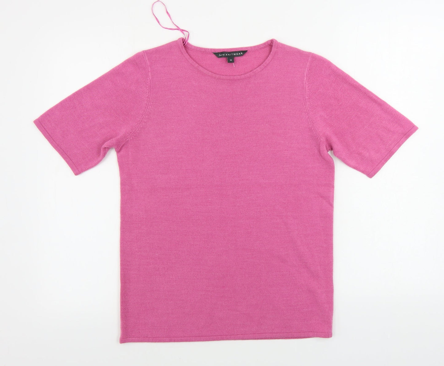 love knitwear    Womens Pink   Basic T-Shirt Size 10