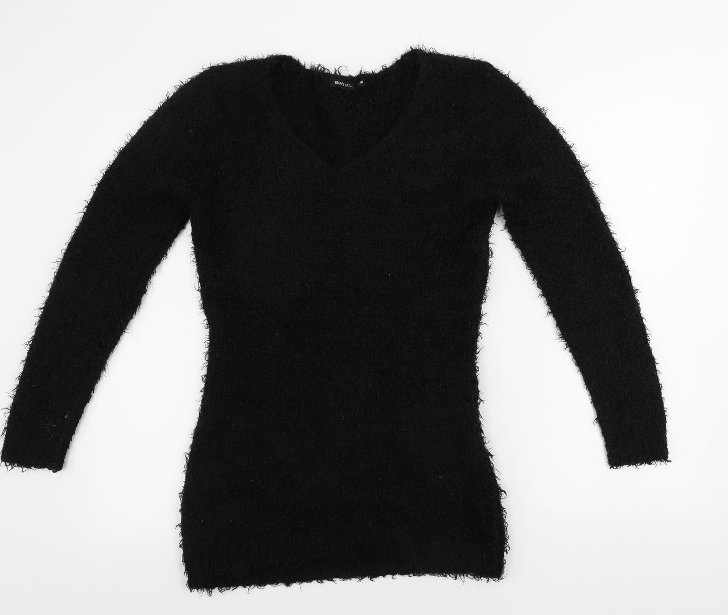 Brave Soul Womens Black   Pullover Jumper Size 10