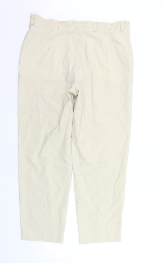 Wichele Womens Beige   Trousers  Size 16 L28 in
