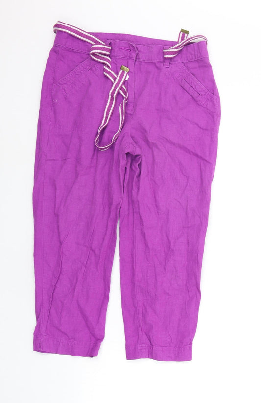 BHS Womens Purple   Trousers  Size 8 L20 in