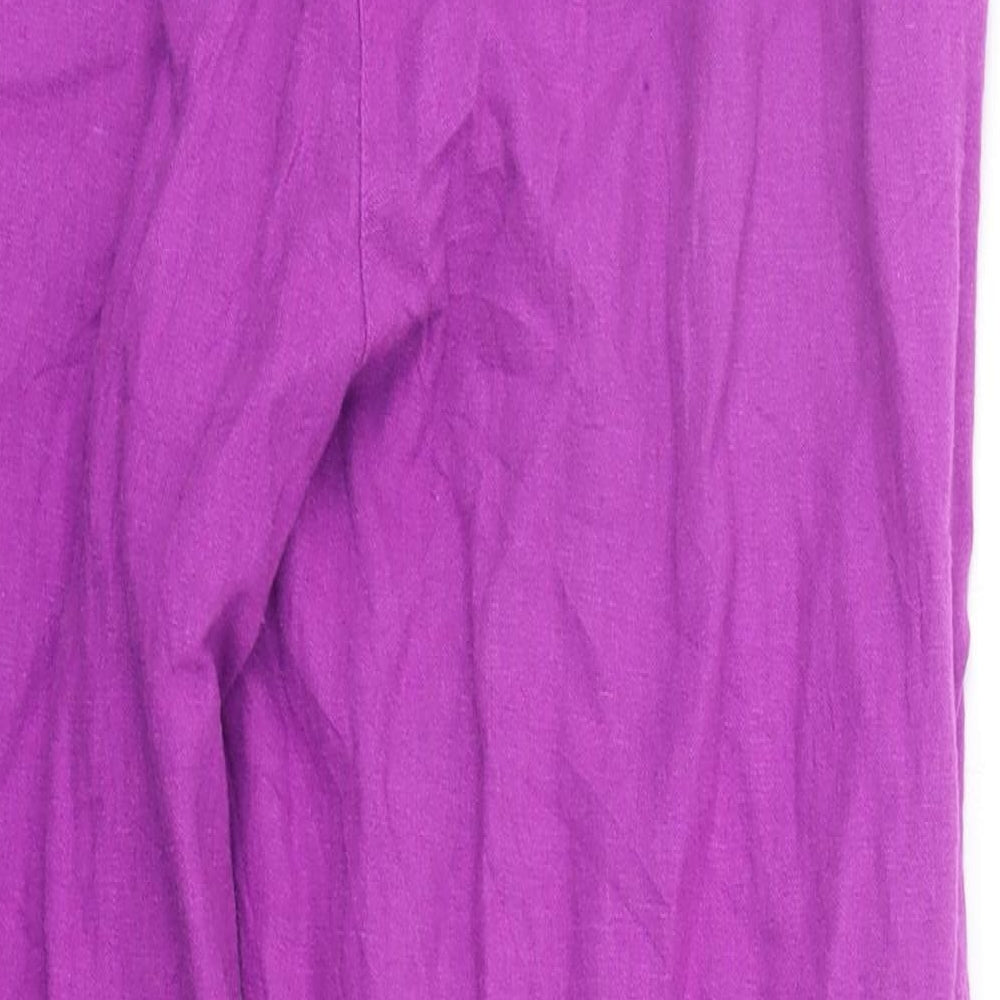 BHS Womens Purple   Trousers  Size 8 L20 in