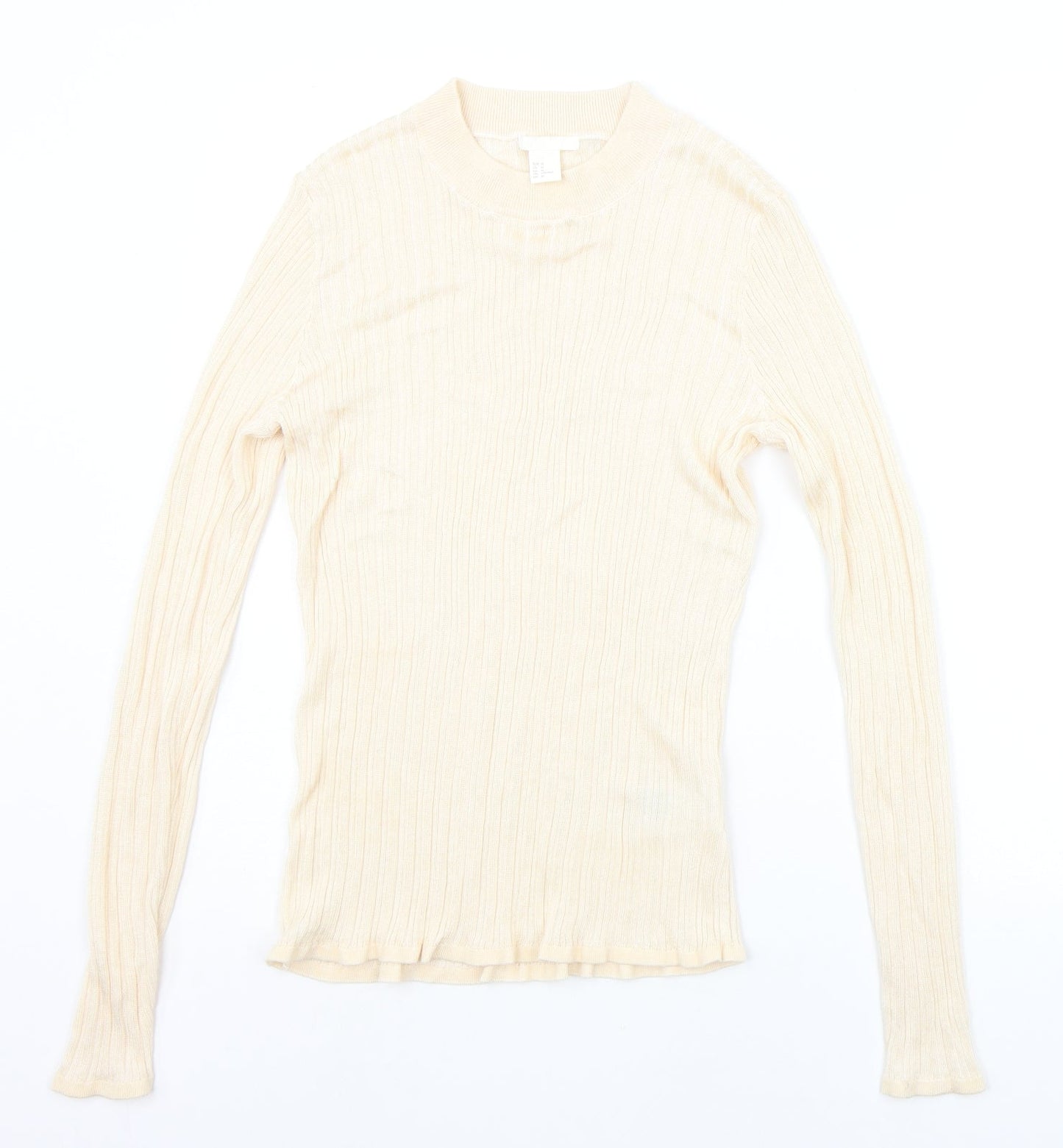 H&M Womens Beige   Pullover Jumper Size M