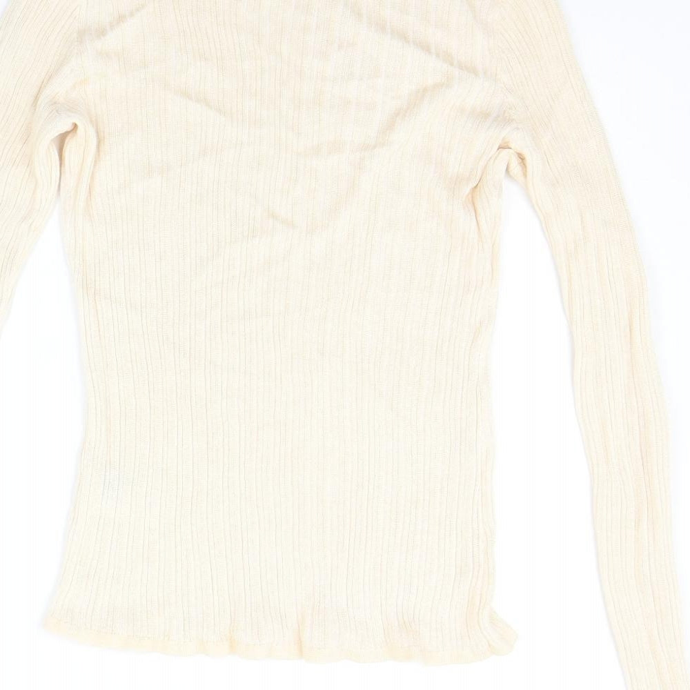 H&M Womens Beige   Pullover Jumper Size M