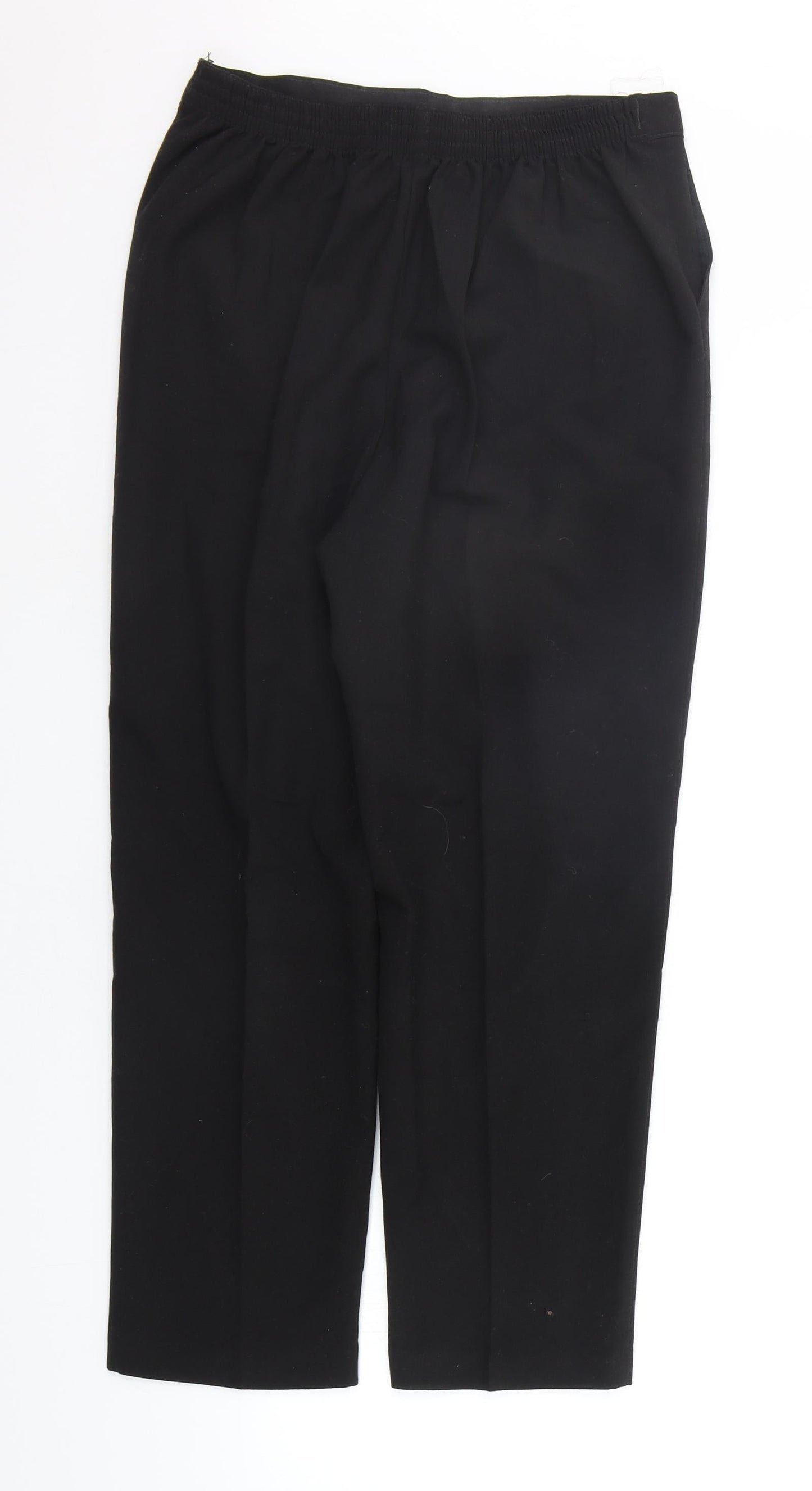 Preworn Womens Black   Trousers  Size 14 L26 in