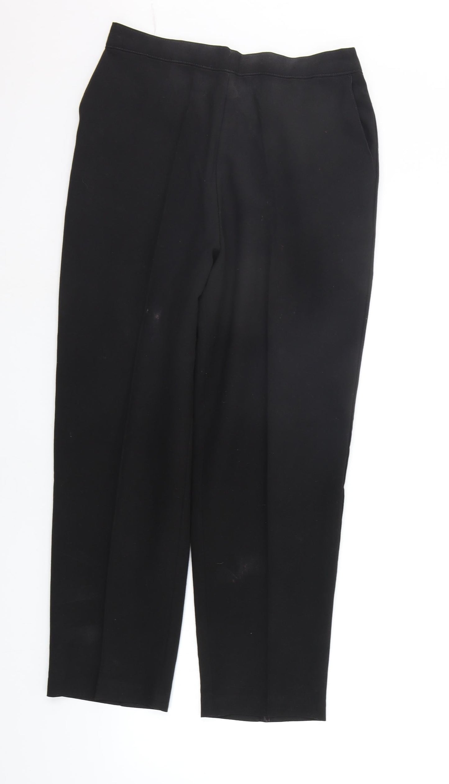 Preworn Womens Black   Trousers  Size 14 L26 in