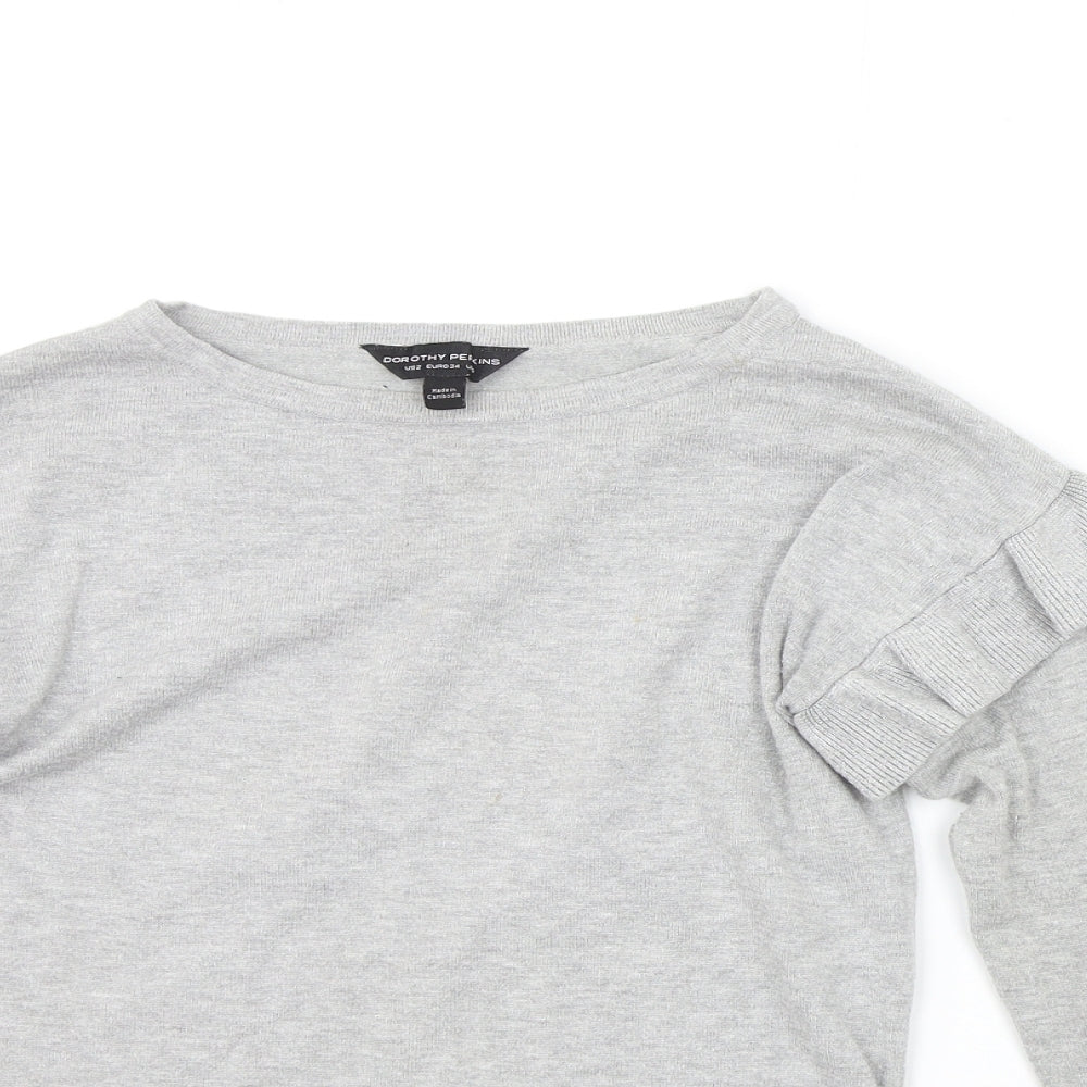 Dorothy Perkins Womens Grey   Pullover Jumper Size 6