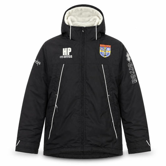 Errea Mens Black   Jacket Coat Size 2XS  - CAREW FC