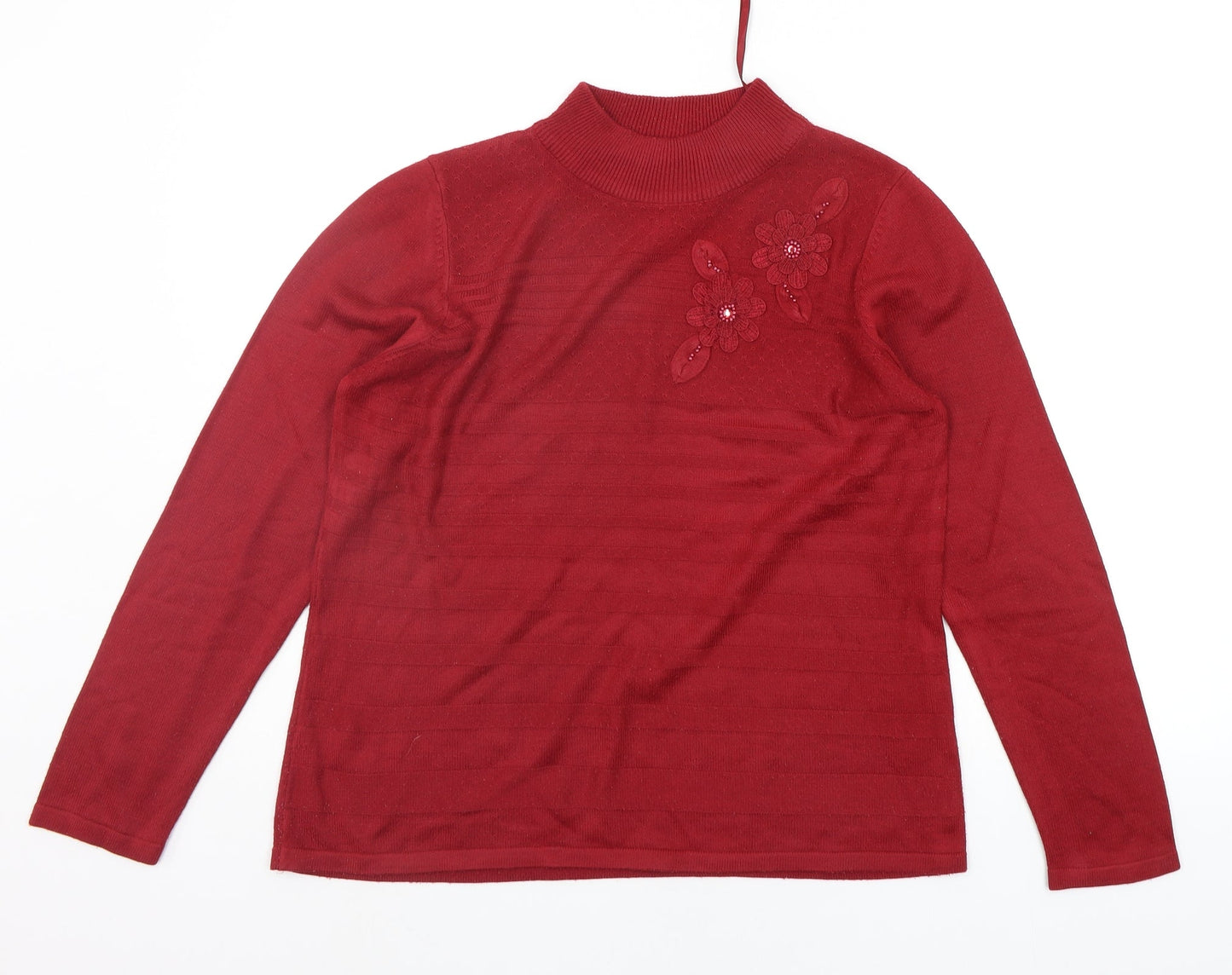 BONMARCHE Womens Red   Pullover Jumper Size S