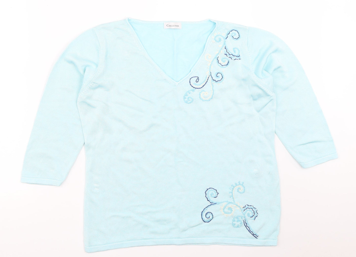 Collection Womens Blue   Pullover Jumper Size 18