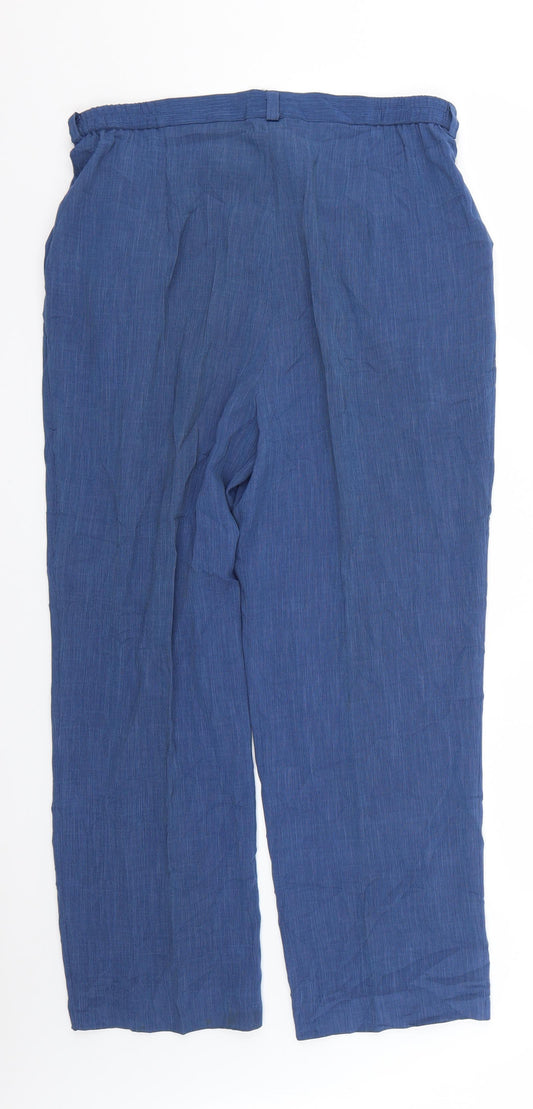 sommermann Womens Blue   Trousers  Size 14 L25 in