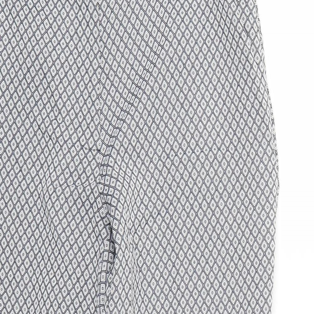 Dorothy Perkins Womens Multicoloured Geometric  Trousers  Size 10 L25 in